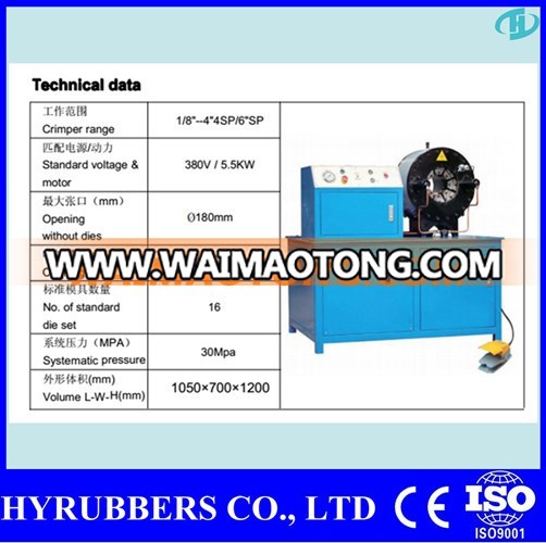 New Types Hose Machine, Hose Crimper with Many Sizes Moulds