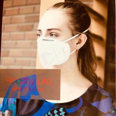 N95 flat folded protective disposable face mask filter raw material activated gabric